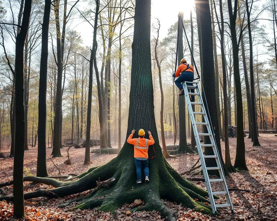 Jak ścinać drzewo żeby nie spadło na budynek i uniknąć szkód