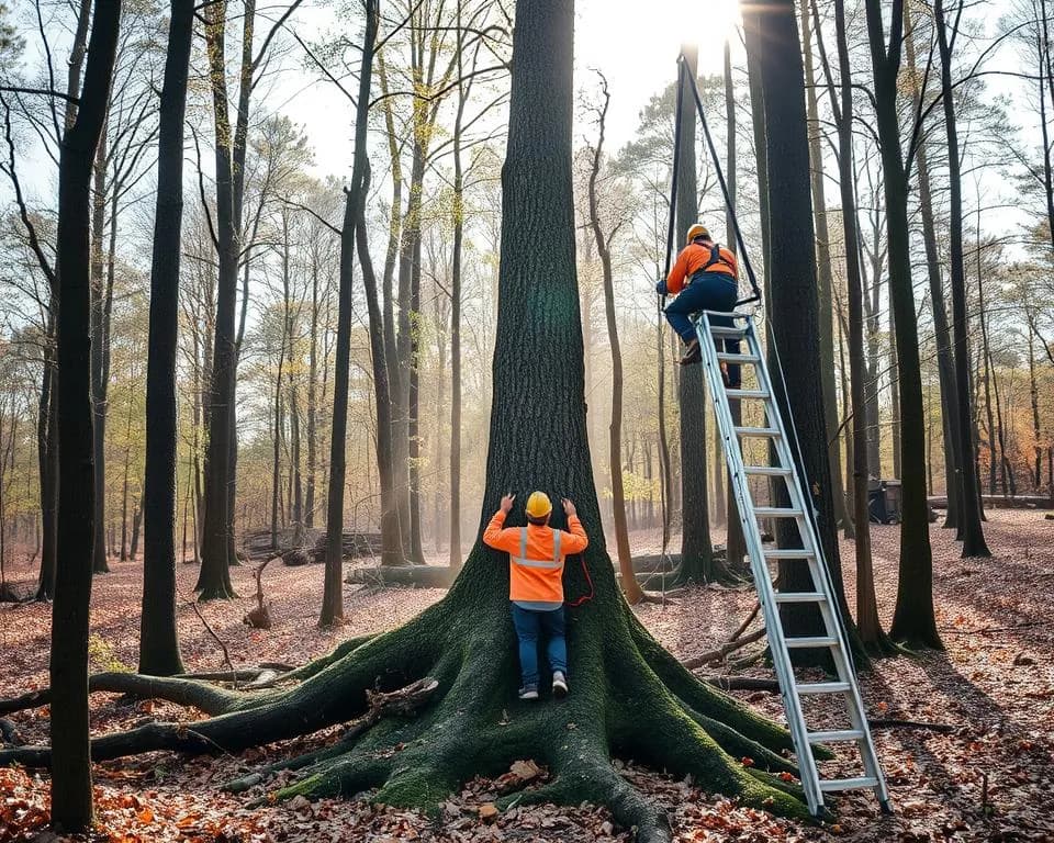 Jak ścinać drzewo żeby nie spadło na budynek i uniknąć szkód